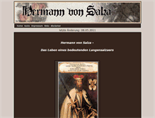 Tablet Screenshot of hermann-von-salza.de